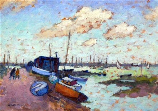 Jean Young (1914-) Walberswick near Southwold, 10 x 14in.